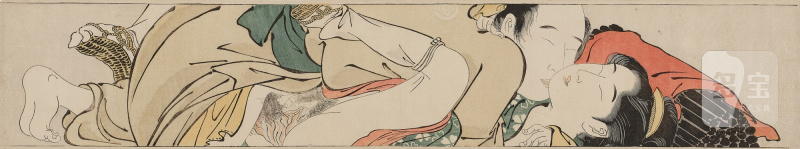 Attributed to Torii Kiyonaga (1752-1815) | Scroll for the Sleeve (Sode no maki) | Edo period, late 18th century - 图11
